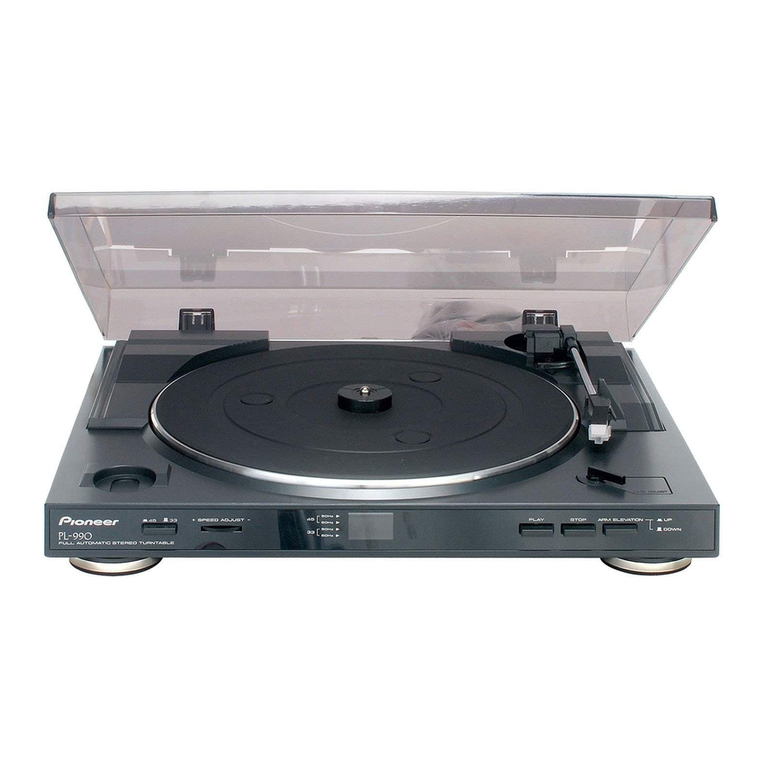 Pioneer PL-990 User manual
