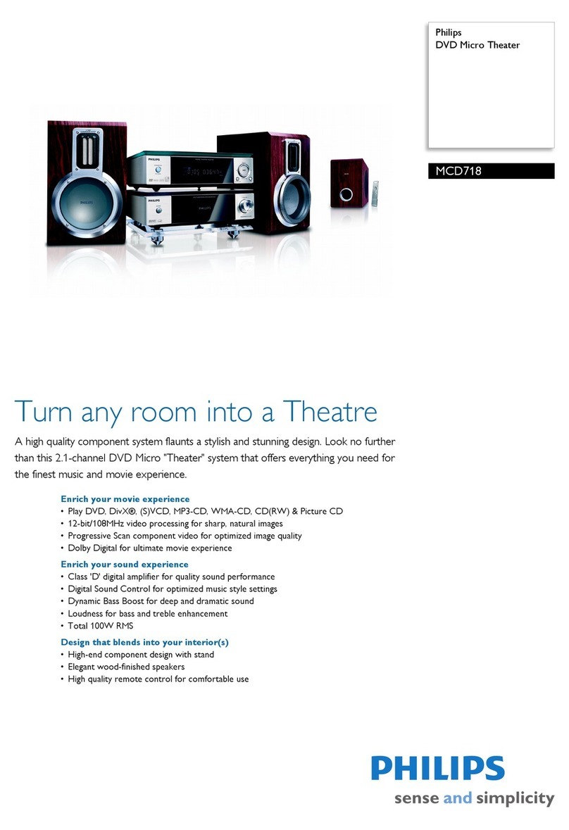 Philips MCD718 User manual