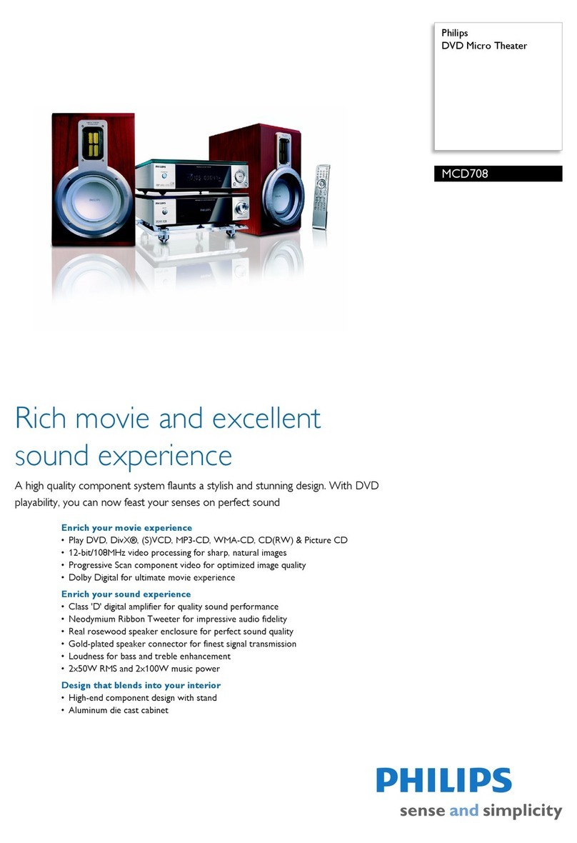 Philips MCD 708 Specifications