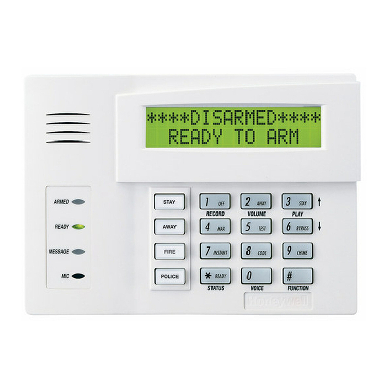 Honeywell 6160V - Ademco Talking Alpha Display Keypad User manual