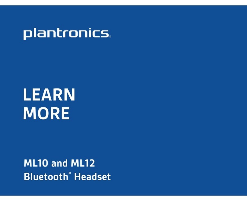 Plantronics ML10 User manual