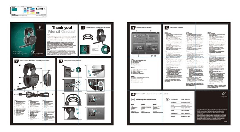 Logitech G35 User manual