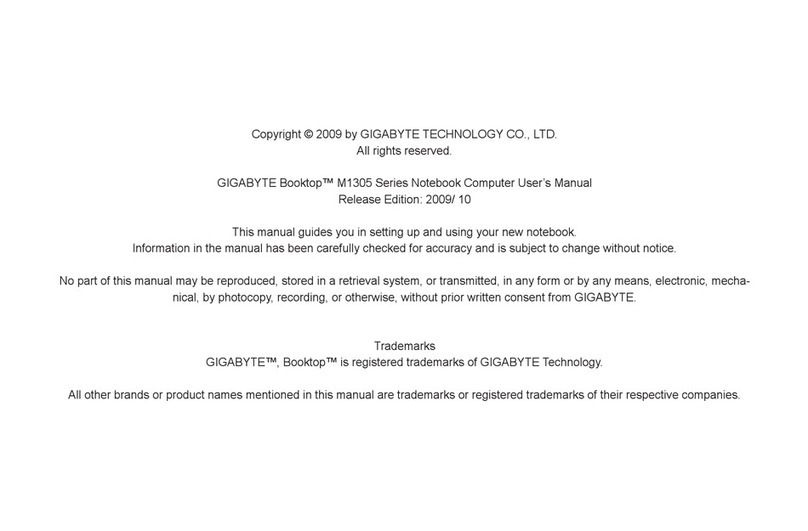 Gigabyte M1305 Series user manual