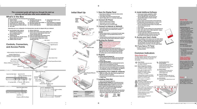 Fujitsu A6110 - LifeBook - Core 2 Duo 2.2 GHz User manual