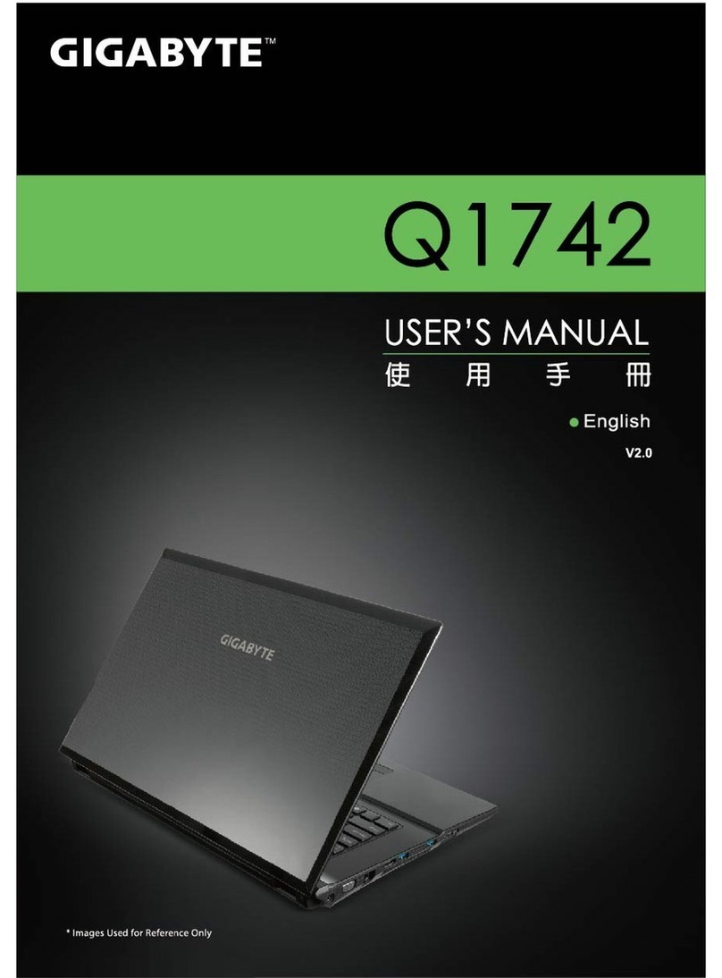 Gigabyte Q1742F User manual