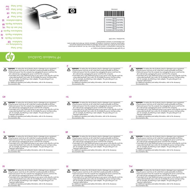 HP KN744AA - Notebook QuickDock Port Replicator Specification sheet