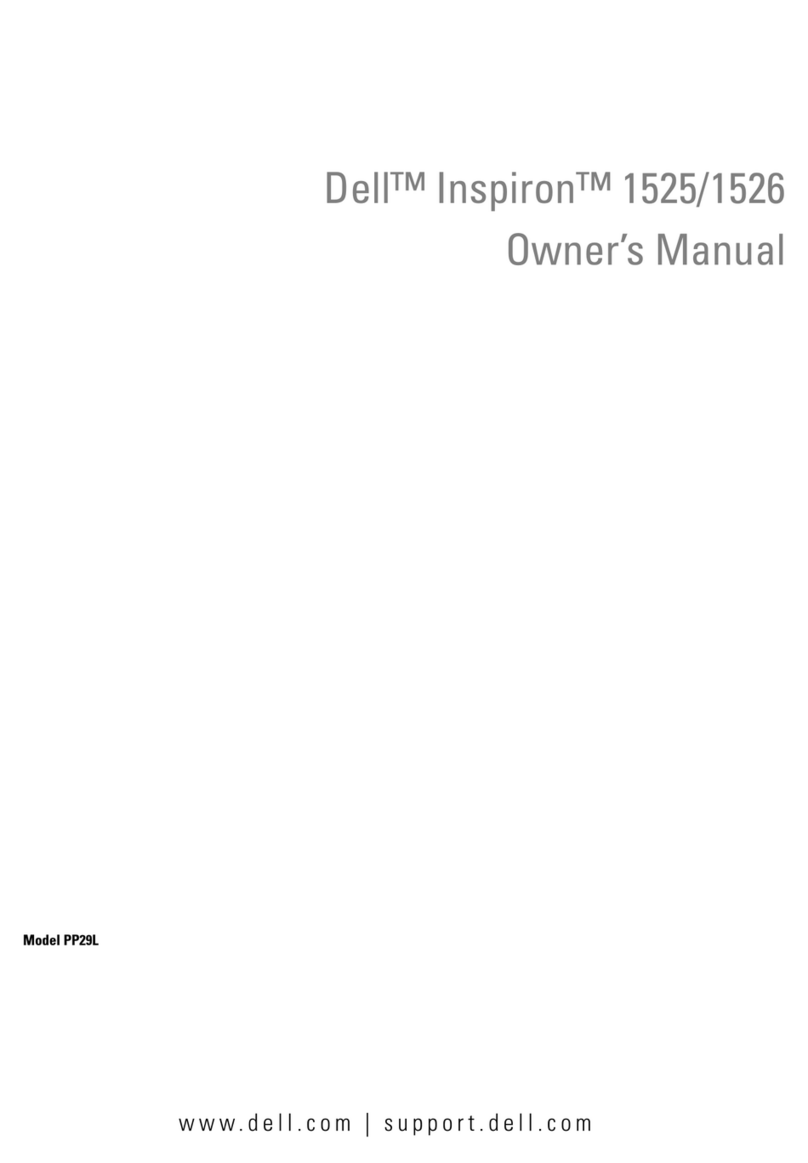Dell 1526 - Inspiron - Laptop User manual