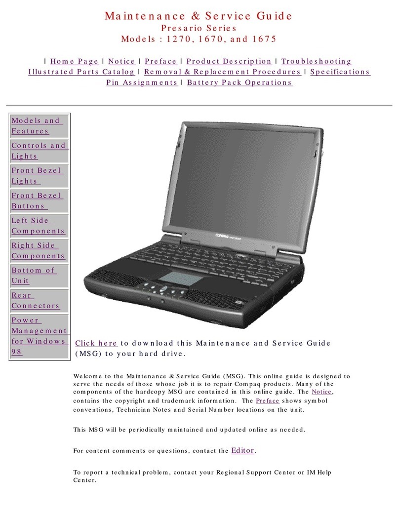 Compaq 1200US - Presario - Celeron 800 MHz Manual Compaq 1200US - Presario - Celeron 800 MHz Manual