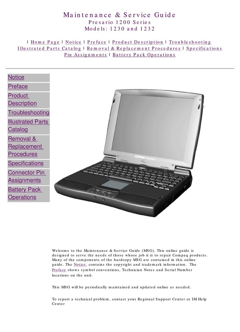 Compaq 1200US - Presario - Celeron 800 MHz Manual Compaq 1200US - Presario - Celeron 800 MHz Manual