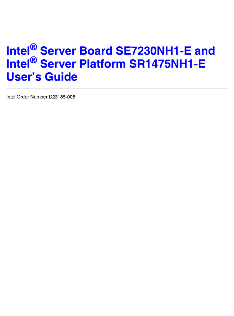 Intel SR1475NH1 - Server Platform - 0 MB RAM User manual