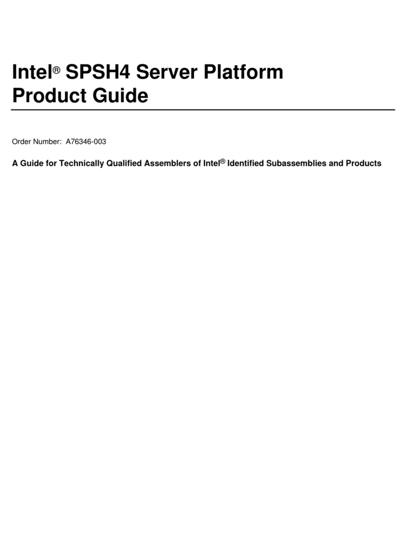 Intel SPSH4 - Server Platform - 0 MB RAM User manual