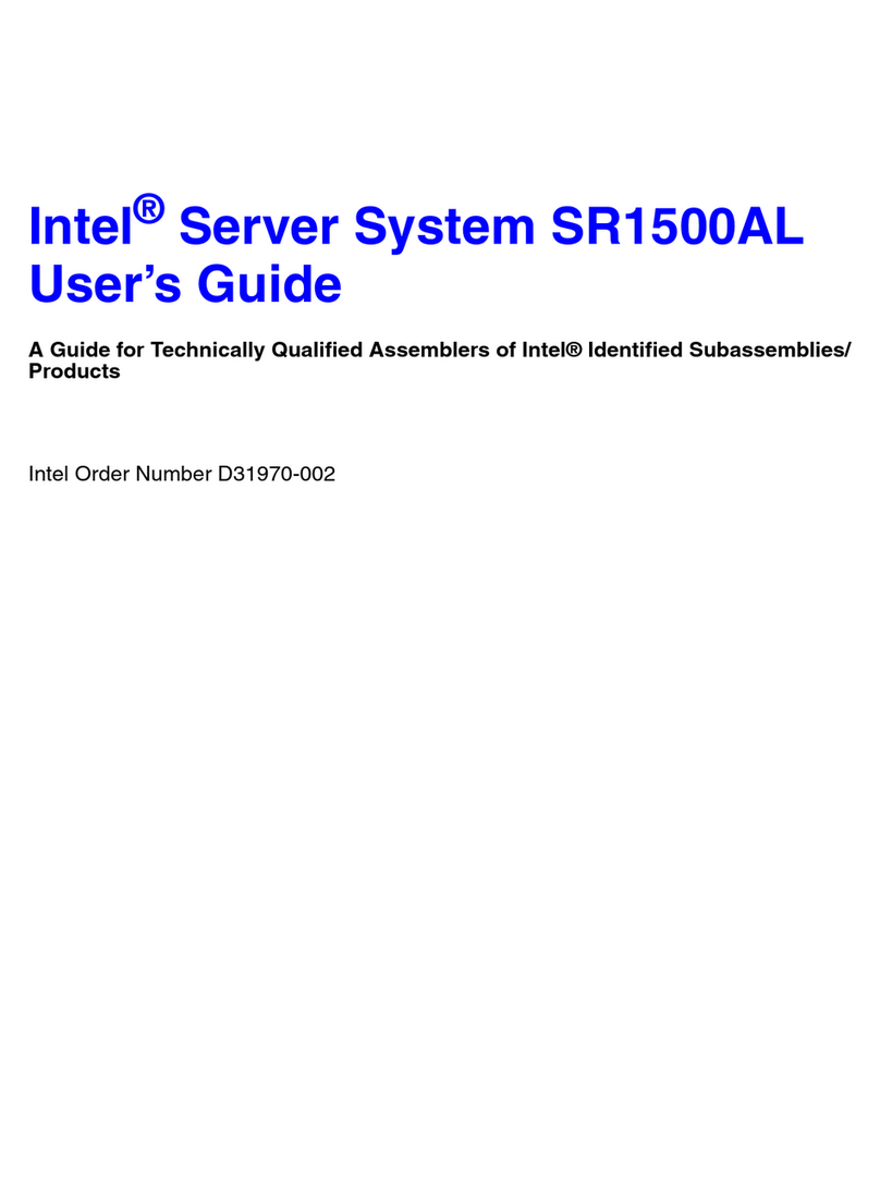 Intel SR1500AL - Server System - 0 MB RAM User manual Intel SR1500AL - Server System - 0 MB RAM User manual