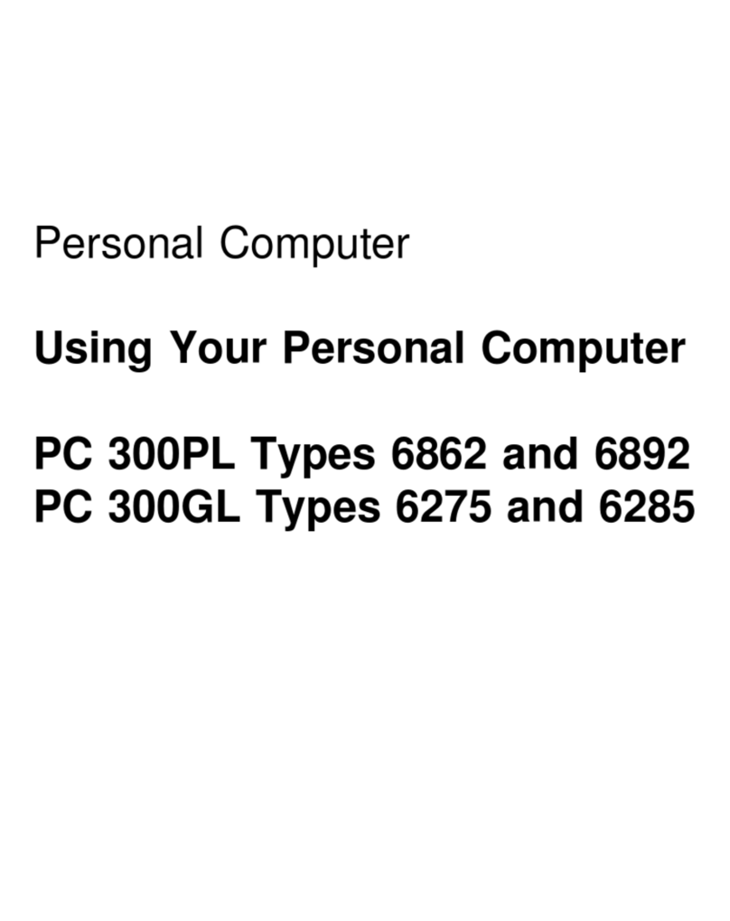 IBM 6862 - PC 300 PL User manual IBM 6862 - PC 300 PL User manual