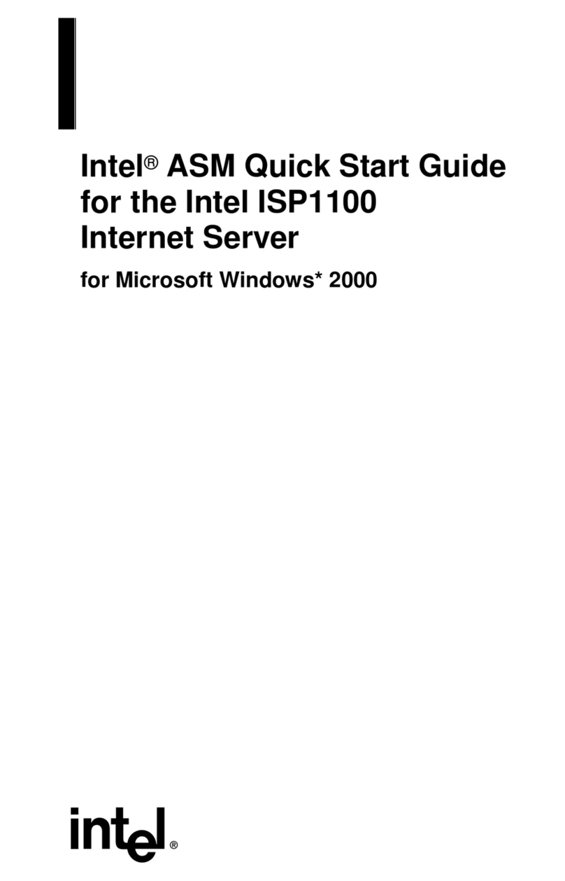 Intel ISP1100 - Server Platform - 0 MB RAM quick start guide