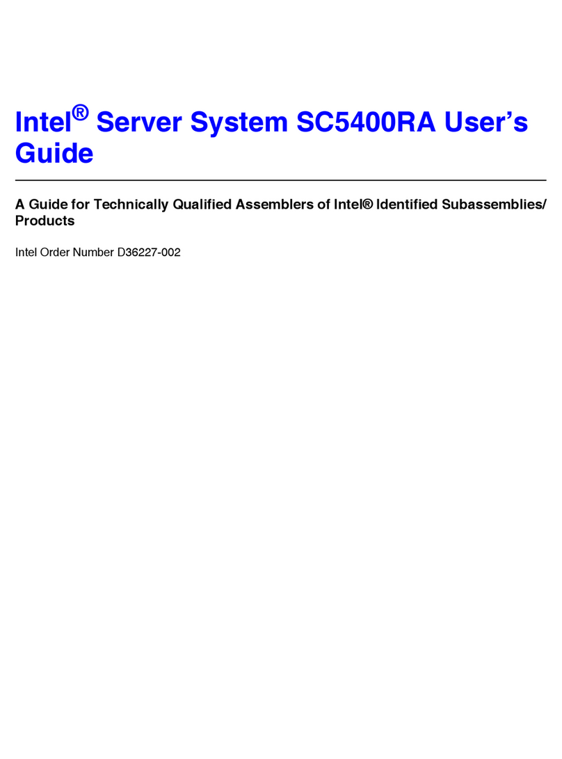 Intel SC5400RA - Server System - 0 MB RAM User manual