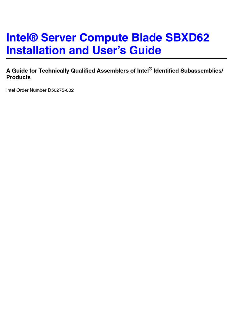 Intel SBXD62 - Server Compute Blade User manual