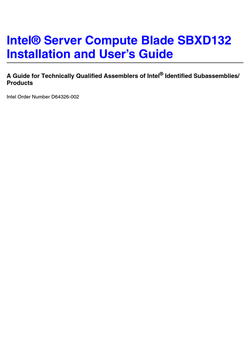 Intel SBXD132 - Server Compute Blade User manual
