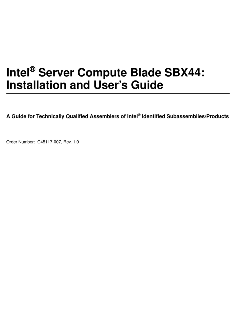 Intel SBX44 - Server Compute Blade User manual
