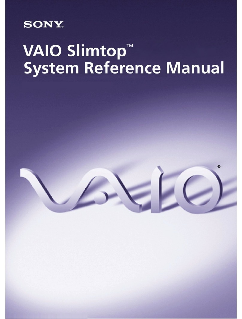 Sony PCV-LX920 - Vaio Slimtop Computer User manual