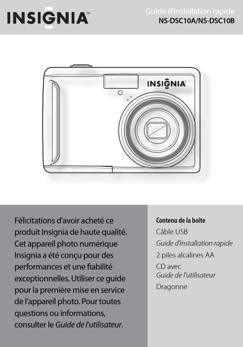 Insignia NS-DSC10B - Digital Camera - Compact Installation and operation manual