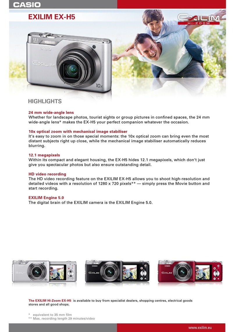 Casio EX-H5BK User manual