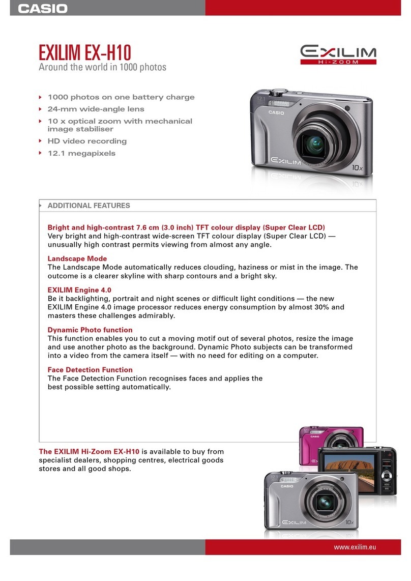 Casio Exilim EX-H10 User manual Casio Exilim EX-H10 User manual