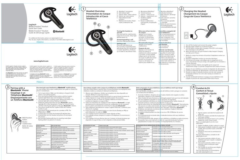 Logitech 980228-0403 - Mobile Freedom - Headset User manual