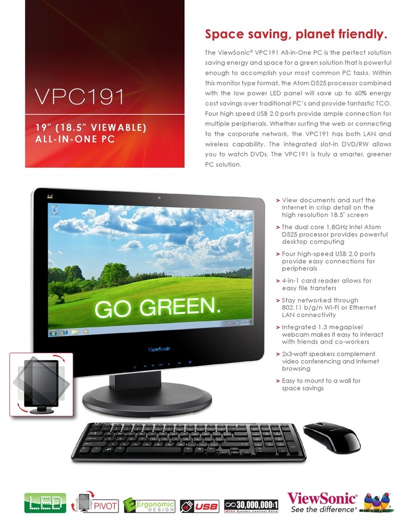 ViewSonic VPC191 User manual