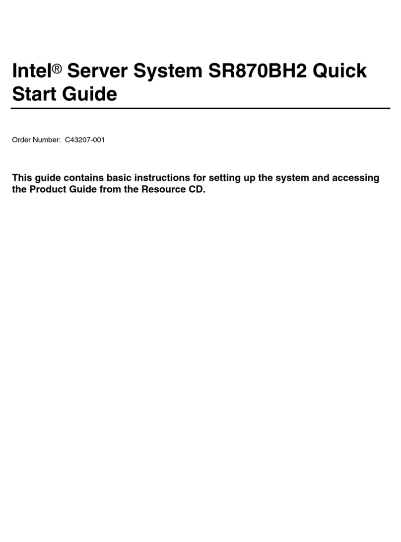 Intel SR870BH2 - Server Platform - 0 MB RAM quick start guide