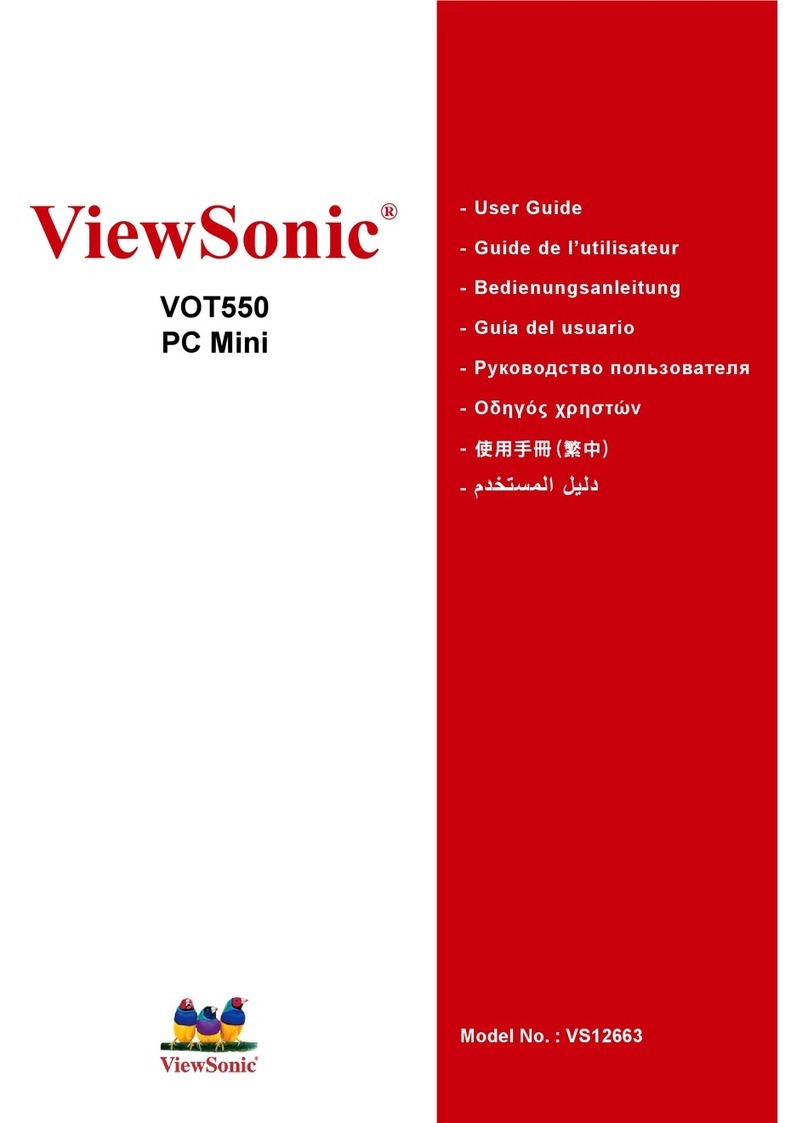ViewSonic VOT550_BJKD60 User manual