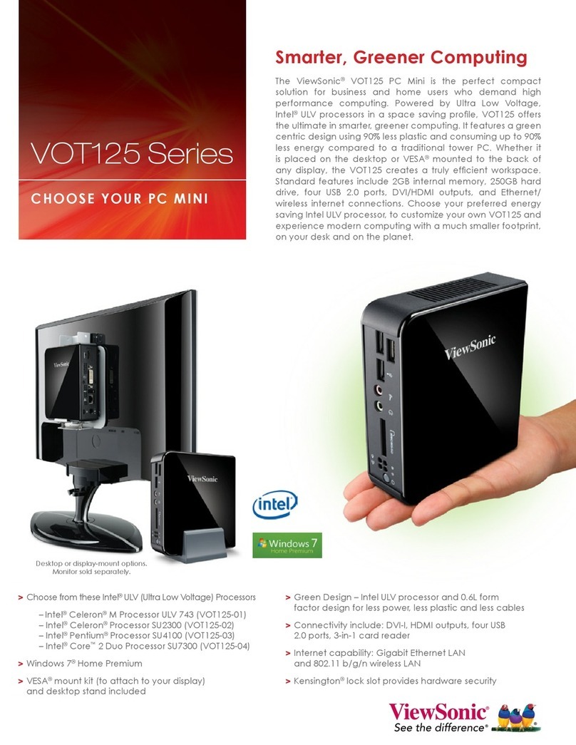 ViewSonic VOT125 User manual