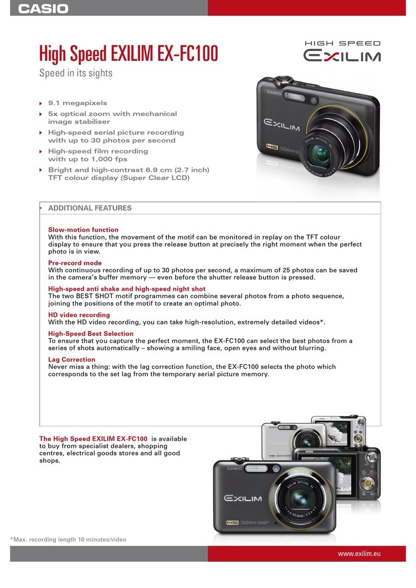 Casio EX-FC100BK User manual