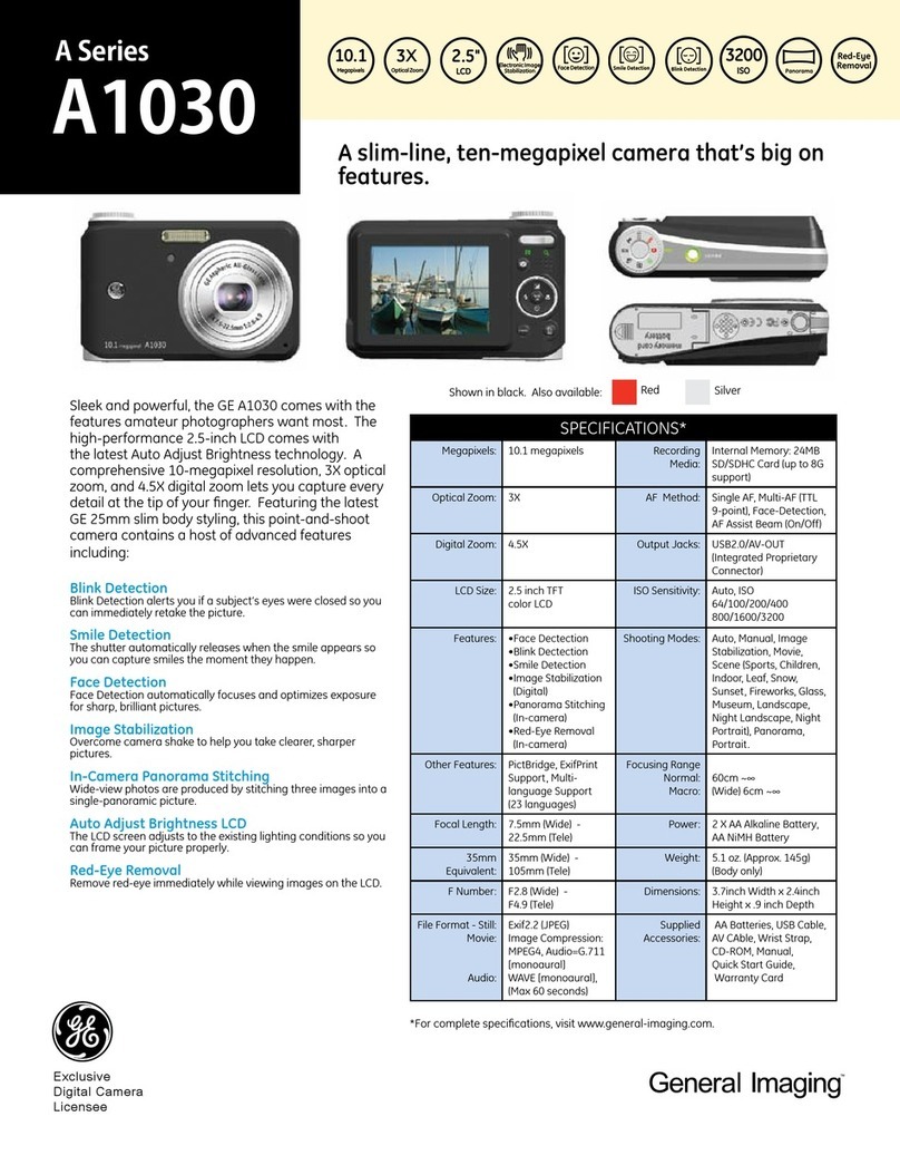 GE A1030 User manual