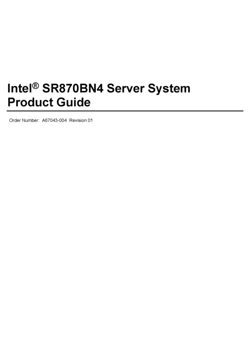 Intel SR870BN4 - Server Platform - 0 MB RAM User manual