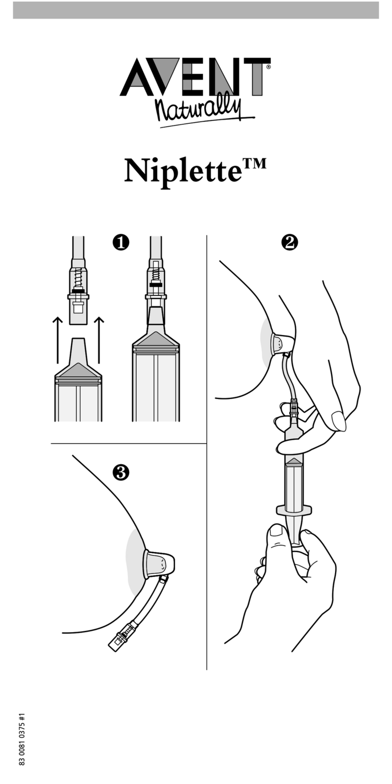 Philips AVENT NIPLETTE manual
