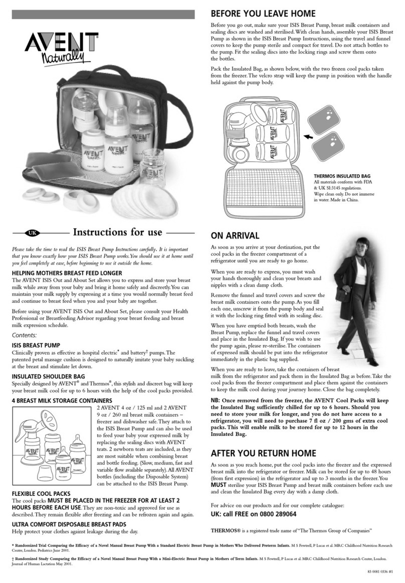 Philips AVENT ISIS OUT AND ABOUT SET Instructions for use