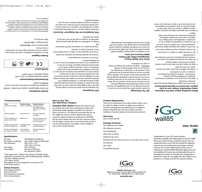I-GO WALL 85 manual