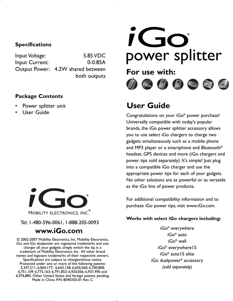 I-GO POWER SPLITTER user guide