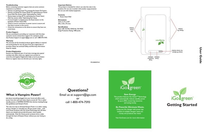 I-GO POWER SMART WALL user guide