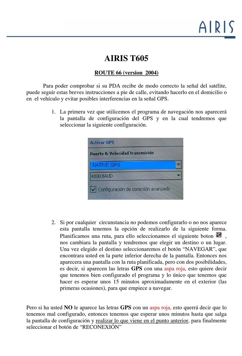 AIRIS T605 ROUTE 66 User manual