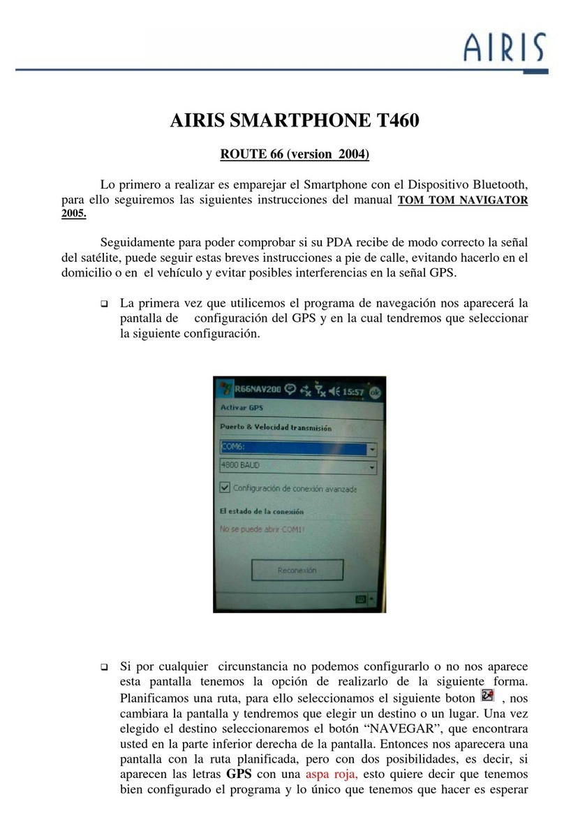 AIRIS T460 ROUTE 66 installation manual