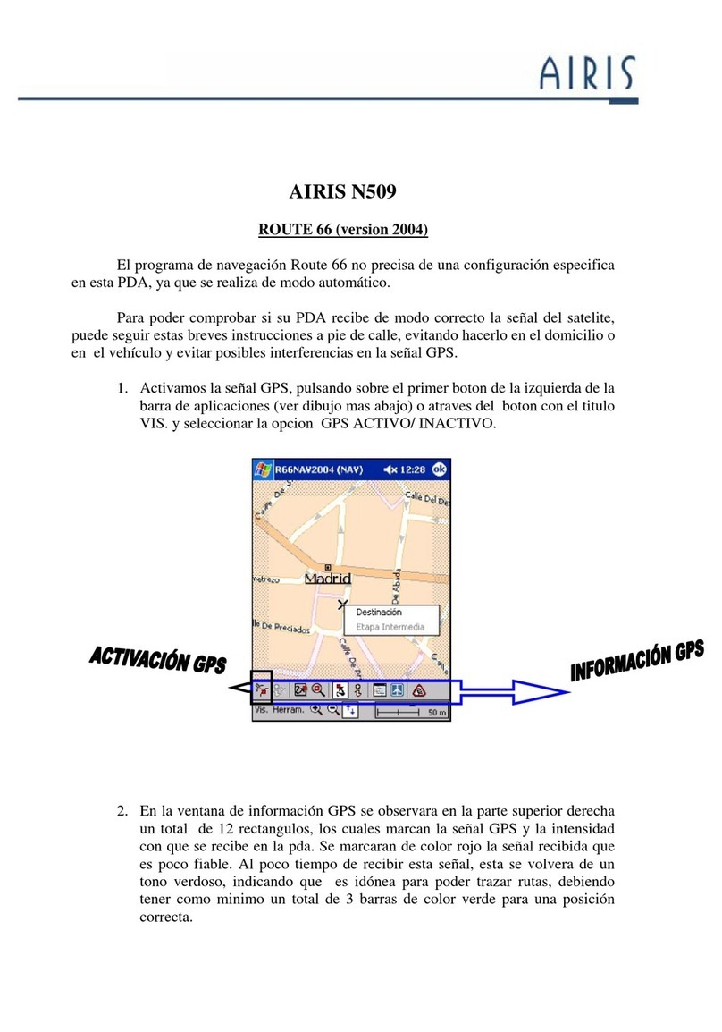 AIRIS N509 ROUTE 66 manual