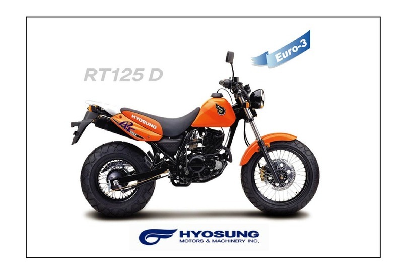 HYOSUNG RT125 EURO3 - CATALOGUE manual