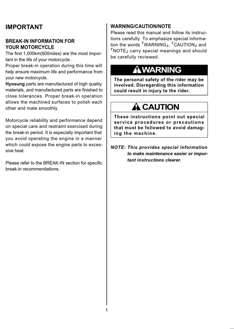 HYOSUNG GV250 AQUILA - user manual