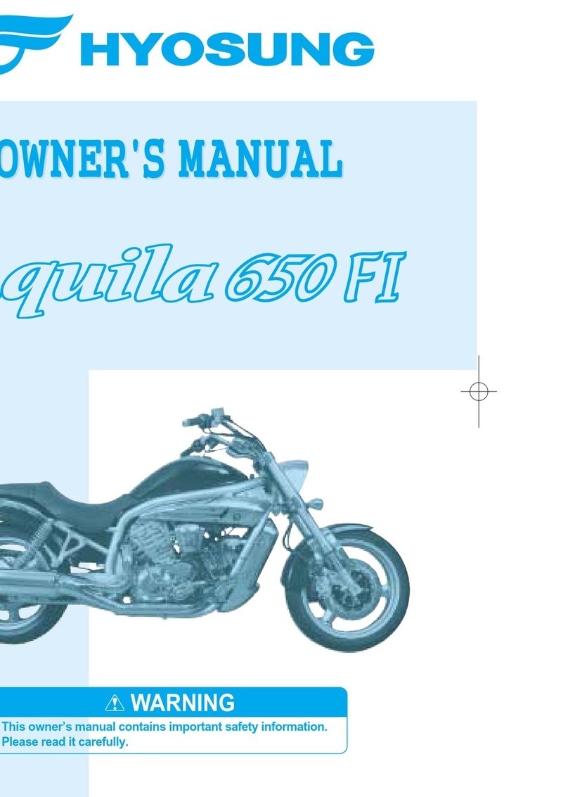 HYOSUNG GV 650 EFI User manual
