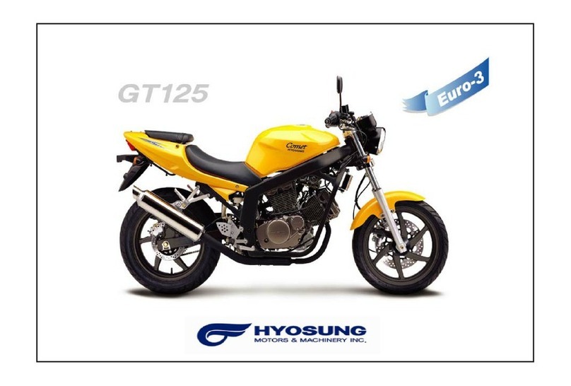 HYOSUNG GT125 - PARTS CATALOGUE manual
