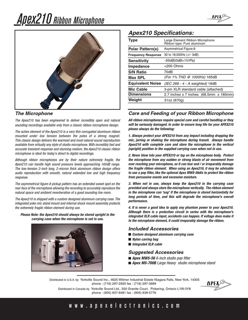Apex Digital APEX210 User manual