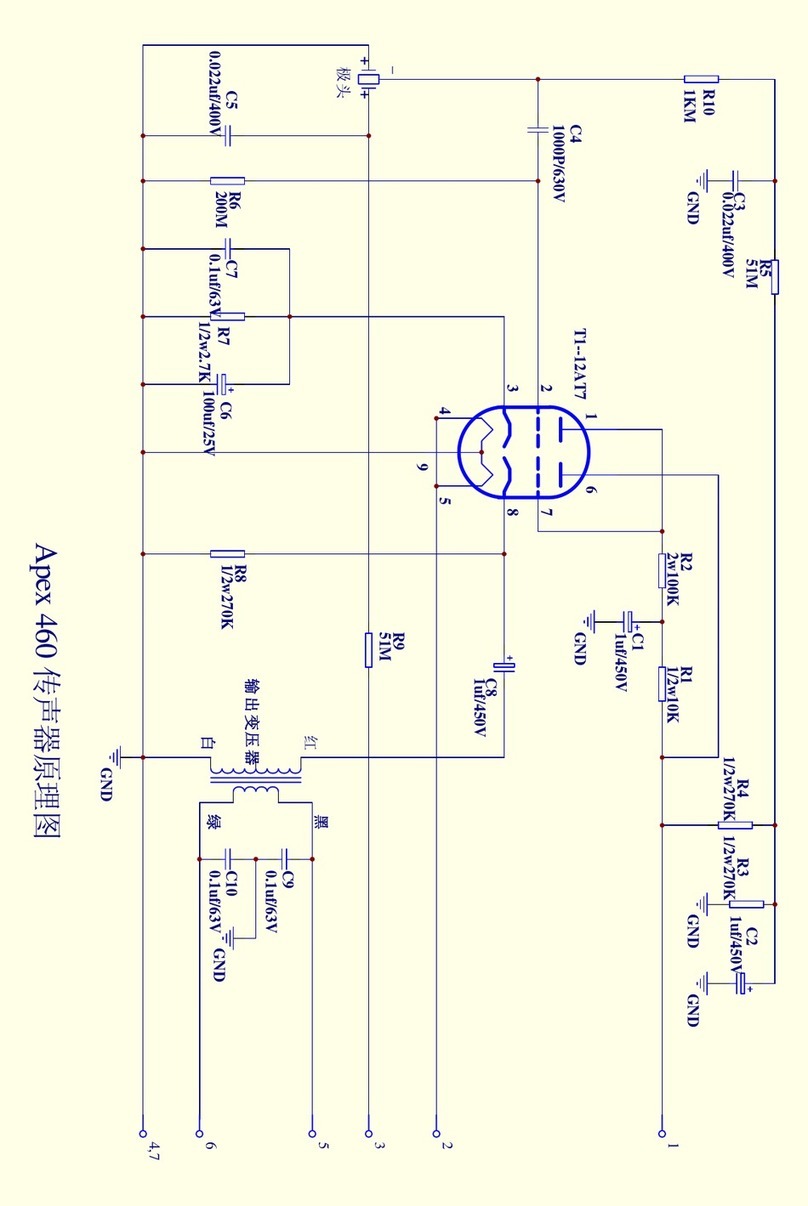 Apex Digital APEX460 - TECHNICAL SHETT User manual