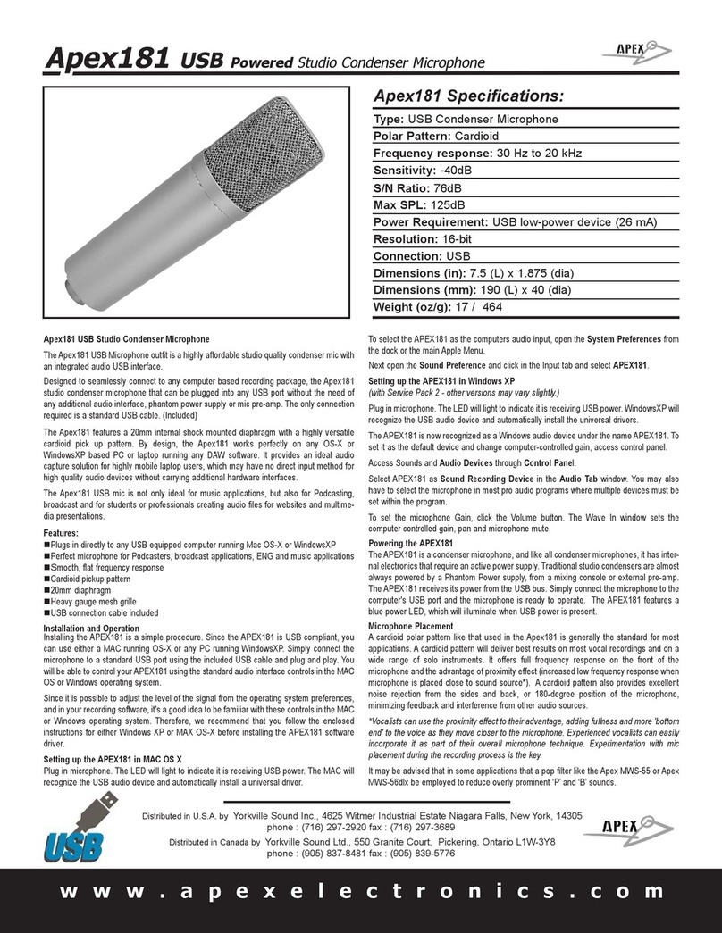 Apex Digital APEX181 User manual