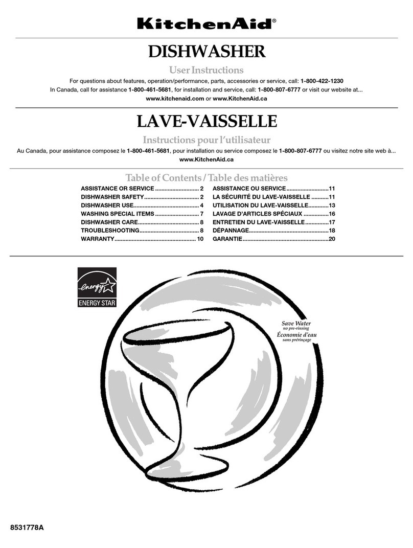 KitchenAid KUDP01ILBL3 User manual